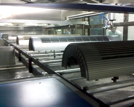 在線式空調外殼五軸往復噴涂機