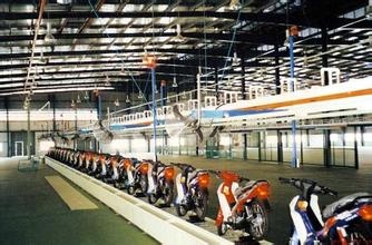 電動機(jī)外殼往復(fù)噴粉線